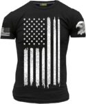 American Flag T-Shirt with Eagle Men’s Patriotic Shirts