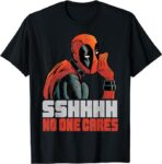 Marvel Deadpool SSHHHH No One Cares Whisper T-Shirt